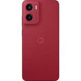 Motorola moto g05 64GB, Handy Plum Red, Android 15, Kunstleder, 4 GB LPDDR4X