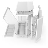 NZXT H9 Flow , Tower-Gehäuse weiß (matt), Tempered Glass x 2
