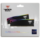 Patriot DIMM 32 GB DDR5-6000 (2x 16 GB) Dual-Kit, Arbeitsspeicher schwarz, VEUR532G6036K, VIPER Elite 5 RGB, INTEL XMP, AMD EXPO