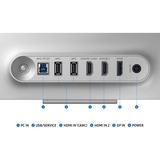 Samsung Odyssey QD-OLED G80SD S32DG800SU, Gaming-Monitor 80 cm (32 Zoll), silber, UltraHD/4K, HDR, Fernbedienung, 240Hz Panel