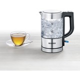 Severin Mini Glas-Wasserkocher WK 3472 edelstahl/schwarz, 0,5 Liter