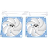 Thermaltake CT140 ARGB Sync PC Cooling Fan Hydrangea Blue, Gehäuselüfter hellblau, 2er Pack, 140 mm