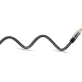 goobay Plus Toslink-Kabel schwarz/silber, 2 Meter