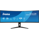 iiyama ProLite XCB4994DQSU-B1, LED-Monitor 124 cm (49 Zoll), schwarz (matt), DQHD, VA, Curved, HDMI, DP, USB-C, USB-Hub, 120Hz Panel