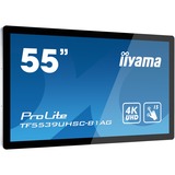 iiyama TF5539UHSC-B1AG, Public Display schwarz, UltraHD/4K, IPS, IP54