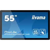 iiyama TF5539UHSC-B1AG, Public Display schwarz, UltraHD/4K, IPS, IP54