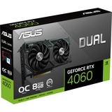 ASUS GeForce RTX 4060 DUAL OC, Grafikkarte schwarz, DLSS 3, 3x DisplayPort, 1x HDMI 2.1