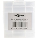 Ansmann Akku-Box 4 transparent