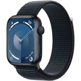 Apple Watch Series 9 Generalüberholt, Smartwatch dunkelblau/dunkelblau, Aluminium, 45 mm, Sport Loop, Cellular