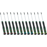 Bosch Heimwerken & Garten Präzisions-Schraubendreher Set, 13 teilig grün/schwarz