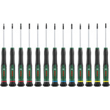 Bosch Präzisions-Schraubendreher Set, 13 teilig grün/schwarz