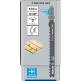 Bosch Professional PRO Wood precise Stichsägeblatt T 144 DP, 100mm 100 Stück
