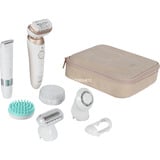 Braun Silk·épil 9 SkinSpa Flex 9-481 3D SensoSmart, Epiliergerät weiß/roségold