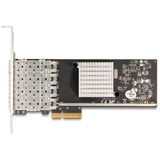 DeLOCK PCI Express x4 zu 4 x SFP Slot Gigabit LAN i350, LAN-Adapter 