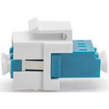 Digitus LWL Kupplung, Duplex, LC > LC Buchse, Singlemode OS2 blau, inkl. Keystone-Rahmen