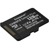 Kingston Canvas Select Plus 128 GB MicroSDXC, Speicherkarte schwarz, UHS-I U1, Class 10, V10