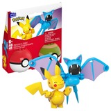 Mattel MEGA Pokémon Poké Ball - Pikachu und Zubat, Konstruktionsspielzeug 