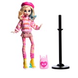 Mattel Monster High Wednesday Sammelpuppe - Enid Sinclair in pink mit Accessoires 