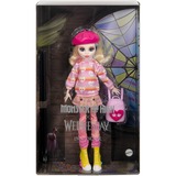Mattel Monster High Wednesday Sammelpuppe - Enid Sinclair in pink mit Accessoires 