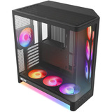 NZXT H6 RGB+ ( 2026 ) All Black, Tower-Gehäuse schwarz, Tempered Glass x 2