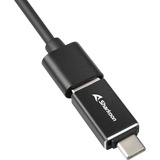Sharkoon 3-Port USB 3.2 Gen 1 Alu Hub + Ethernet, Dockingstation schwarz