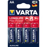 Varta Longlife Max Power AA, Batterie 4 Stück, AA