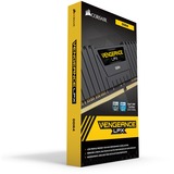 Corsair DIMM 64 GB DDR4-2400 (4x 16 GB) Quad-Kit, Arbeitsspeicher schwarz, CMK64GX4M4A2400C14, Vengeance LPX, INTEL XMP