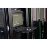 Digitus Modulare HD LCD KVM Konsole mit 19" TFT 1 Port VGA, KVM-Switch schwarz, deutsches Tastaturlayout, 1 Port VGA KVM-Anschluss, Touchpad