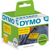 Dymo Labelwriter Versand-Etiketten 2133400, Schriftband 220 Etiketten, schwarz auf gelb , 54 x 101 mm