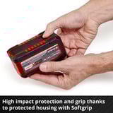 EINHELL Akku Power-X-Change Plus Multi-Ah 18Volt 5,0 bis 8,0Ah rot/schwarz, Multi-Ah Technologie