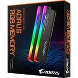 GIGABYTE DIMM 16 GB DDR4-3733 (2x 8 GB) Dual-Kit, Arbeitsspeicher grau, GP-ARS16G37, AORUS RGB, INTEL XMP