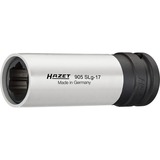 Hazet Steckschlüssel 905SLG-17, 1/2" weiß, mit farbiger Hülse, für Alu-Felgen, 17mm