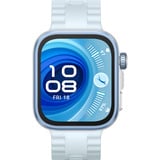 Huawei Watch Fit 4 Pro (Seiya-B29F), Smartwatch silber, blaues Fluorelastomer-Armband