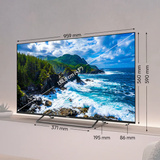 Medion LIFE MD 850602, QLED-Fernseher 125.7 cm (50 Zoll), schwarz, UltraHD/4K, Triple Tuner, VIDAA