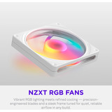 NZXT F140 RGB, Gehäuselüfter weiß, 140 mm