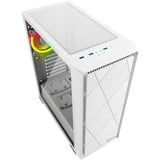 Sharkoon VS8 RGB Generalüberholt, Tower-Gehäuse weiß, Tempered Glass
