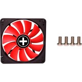 Xilence Performance C PWM Serie 140x140x25, Gehäuselüfter schwarz/rot, 140 mm