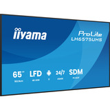 iiyama ProLite LH6575UHS-B2AG, Public Display schwarz (matt), UltraHD/4K, IPS, Lautsprecher, Daisy Chain