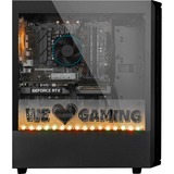 ALTERNATE We Love Gaming-PC New Year 2023 Edition schwarz/transparent, mit Gravur, Windows 11 Home 64-Bit