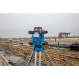 Bosch Professional Akku-Rotationslaser GRL 600 CHV Professional, 18Volt, mit Baustativ blau, Akku ProCORE18V 4,0Ah, Koffer, rote Laserlinie