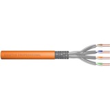 Digitus Professional Cat7 S/FTP Verlegekabel simplex, Dca orange, 500 Meter Trommel