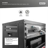 Digitus Universal 19-Zoll Equipment Rack mit Rollen, Rack, Server-Gehäuse schwarz, 21 Höheneinheiten