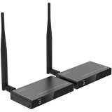 Digitus Wireless Video Extender/Splitter Set HDMI > HDMI, 100 Meter, HDMI Verlängerung schwarz, Sendeeinheit + Empfängereinheit