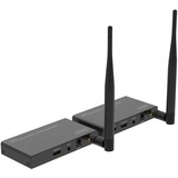 Digitus Wireless Video Extender/Splitter Set HDMI > HDMI, 100 Meter, HDMI Verlängerung schwarz, Sendeeinheit + Empfängereinheit