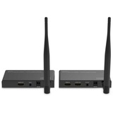 Digitus Wireless Video Extender/Splitter Set HDMI > HDMI, 100 Meter, HDMI Verlängerung schwarz, Sendeeinheit + Empfängereinheit