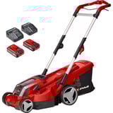EINHELL Power X-Change Akku-Rasenmäher RASARRO 36/36, 36Volt (2x18V) rot/schwarz, 2x Li-Ionen Akku Plus 3,0Ah
