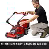 EINHELL Power X-Change Akku-Rasenmäher RASARRO 36/36, 36Volt (2x18V) rot/schwarz, 2x Li-Ionen Akku Plus 3,0Ah