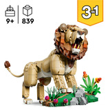 LEGO 31386 Creator 3-in-1 Wilde Tiere: Majestätischer Löwe, Konstruktionsspielzeug 