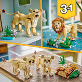 LEGO 31386 Creator 3-in-1 Wilde Tiere: Majestätischer Löwe, Konstruktionsspielzeug 