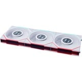 Lian Li UNI FAN TL120 LCD Reverse Blade, Gehäuselüfter weiß, 3er Pack inkl. Controller, 124 mm